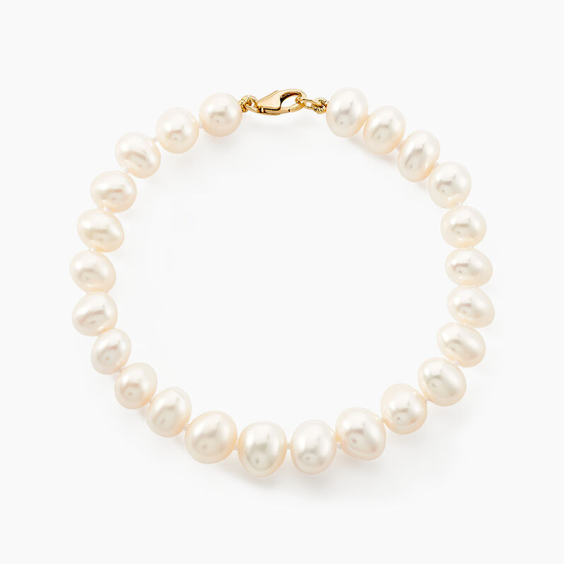 Bracelet Rose-martheae Or Jaune Perle De Culture D'akoya - Spannringe Damen | OROVIVO