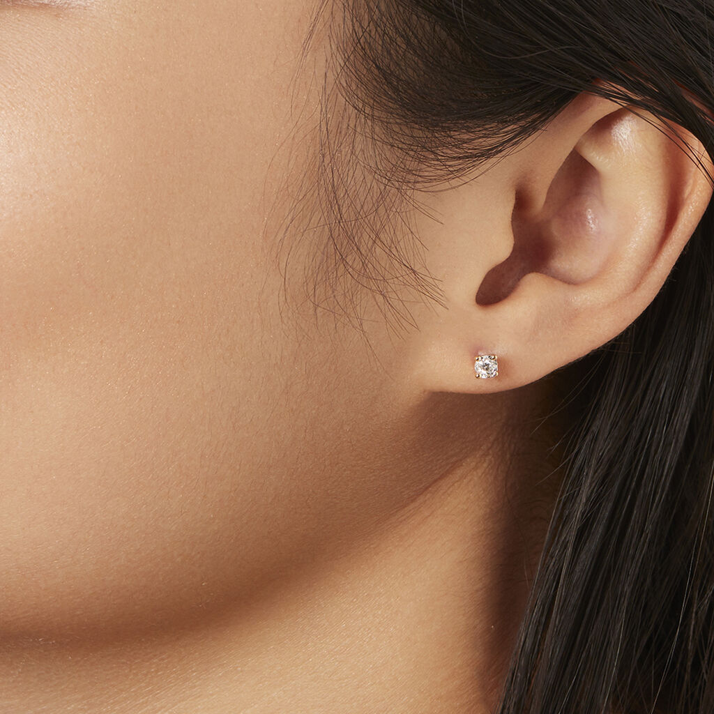 Damen Ohrstecker Gold 375 Diamant 0,1ct Lirik  - Ohrstecker Damen | OROVIVO