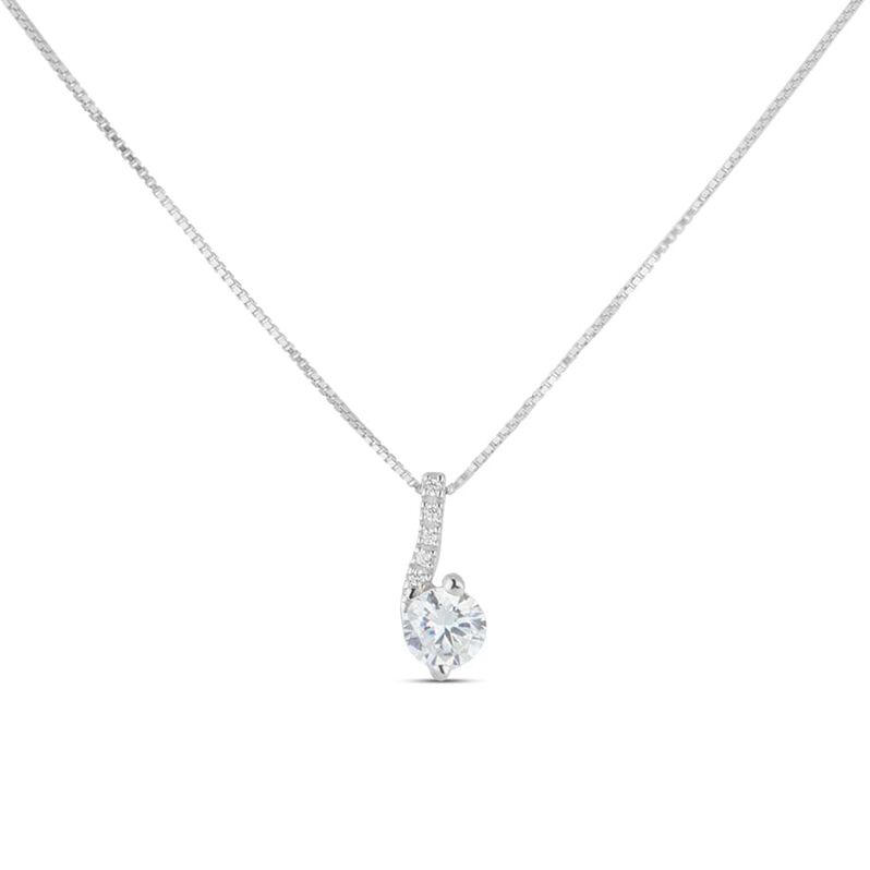 Collana Claire Oro Bianco Cubic Zirconia - Spannringe Damen | OROVIVO