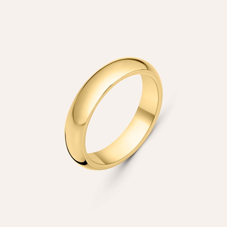 Fede Classica 4.5 mm Oro Giallo - Spannringe Unisex | OROVIVO