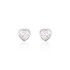 ASHLEY HERZ 15 Damen Ohrstecker Silber 925 Zirkonia Wei&szlig; Herz