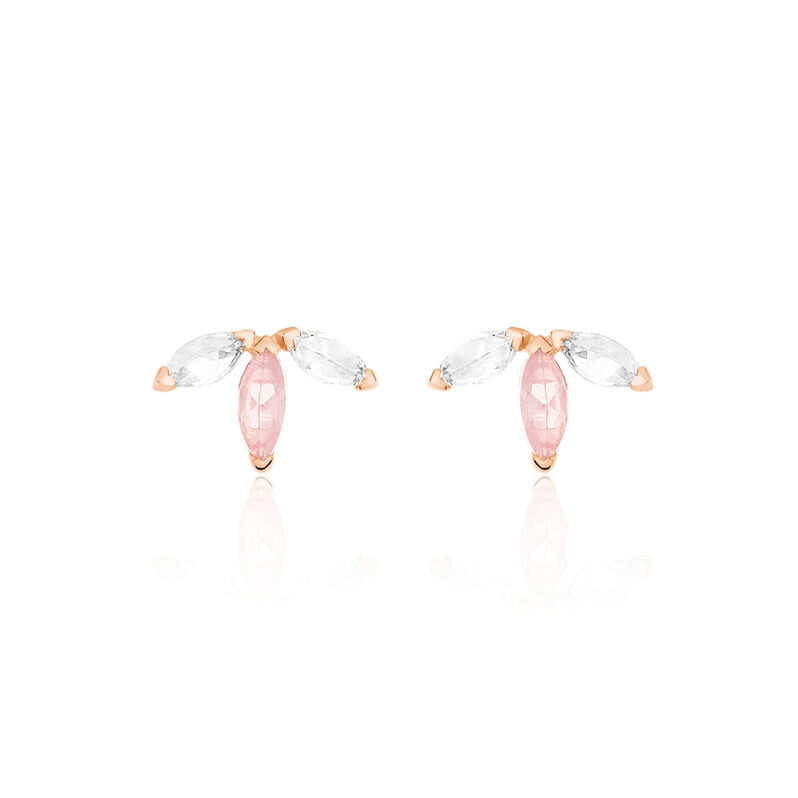 Boucles D'oreilles Orphina Argent Rose - Spannringe Damen | OROVIVO