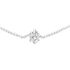 MONOPOLI Damen Collier Wei&szlig;gold 585 (14 Karat) Diamant Wei&szlig; 0,11 ct