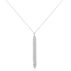 Damen Halskette Weißgold 375 Diamanten 0,315ct - Ketten mit Anhänger Damen | OROVIVO