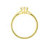 Monopoli Damen Ring Gold 750 (18 Karat) Diamant Wei&szlig; 0,52 ct