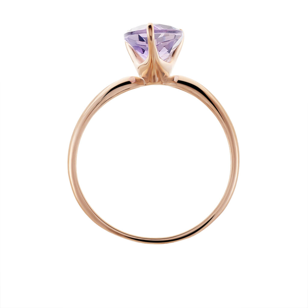 Damen Ring Silber rosevergoldet 925 Amethyst Violett 1,4ct Roswita  - Hochzeitsringe Damen | OROVIVO