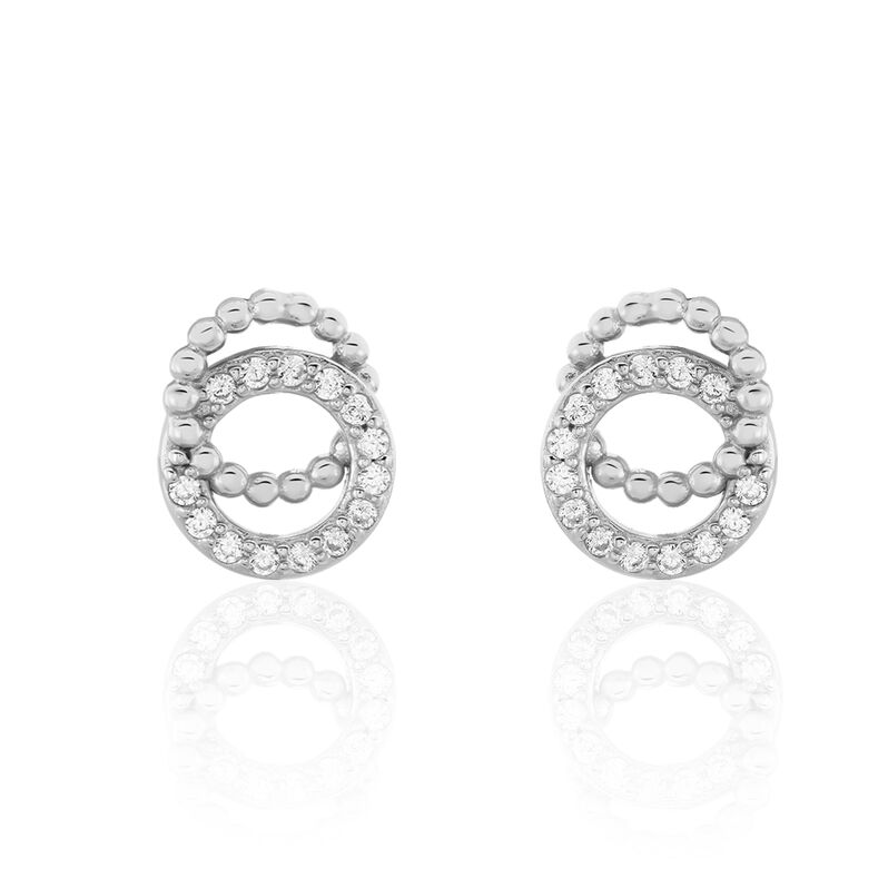 Boucles D'oreilles Argent Rhodie Magou - Spannringe Damen | OROVIVO