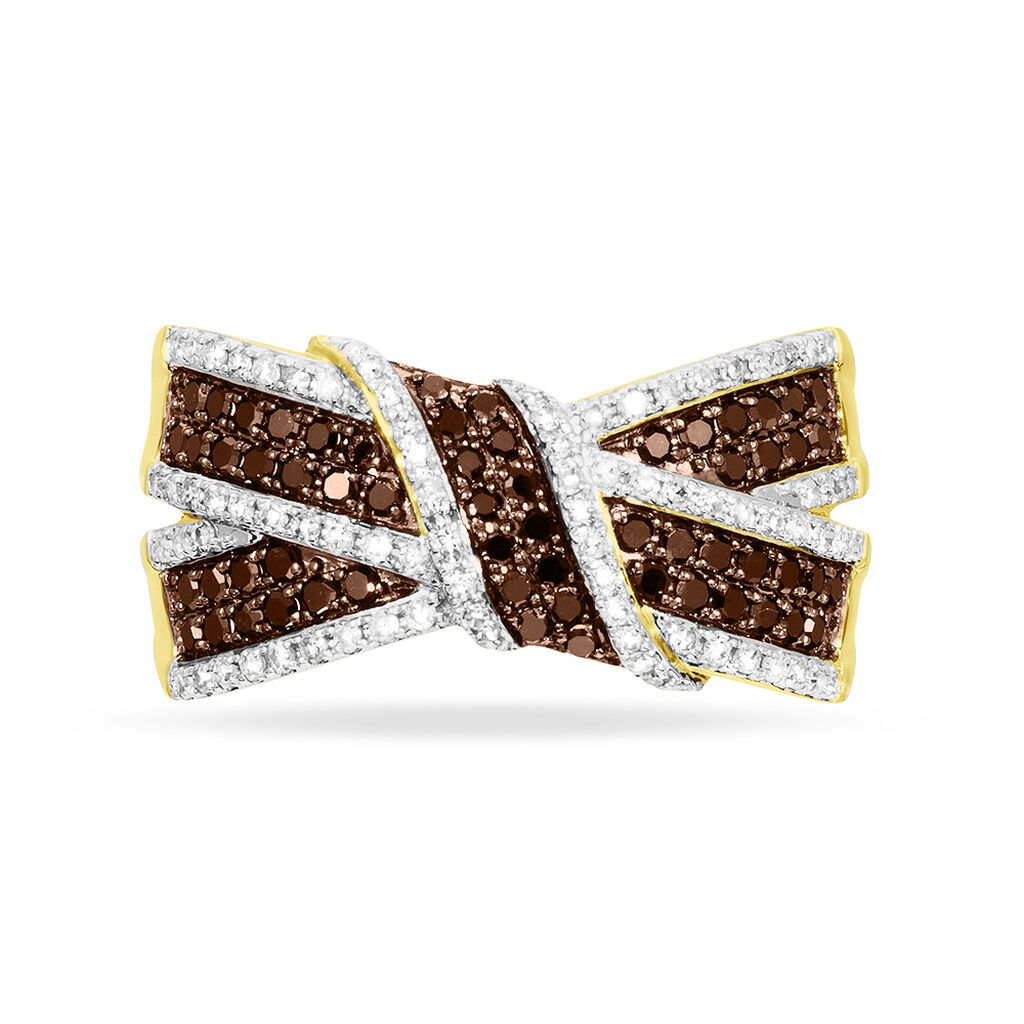 Bague Agnes Or Jaune Diamant - Spannringe Damen | OROVIVO