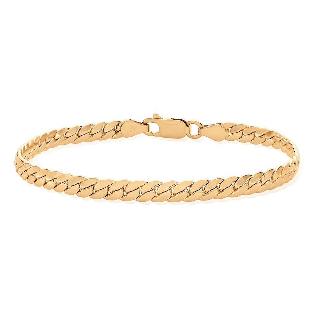 TERESA Damen Armkette Vergoldet 750 B 4,5 mm, Armkette ohne Stein