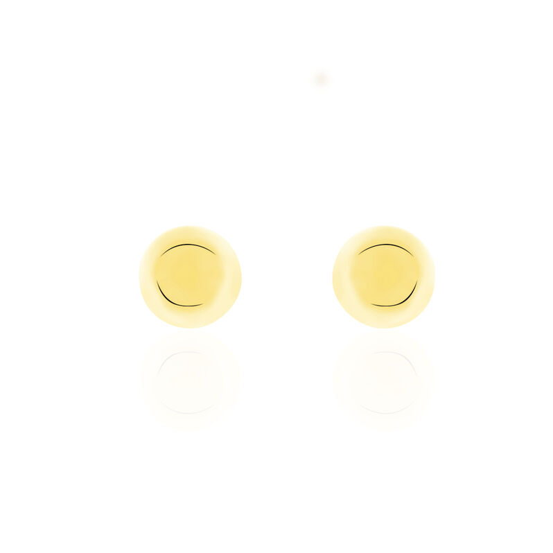 Damen Ohrstecker Gold 375 Kugel 6mm - Ohrstecker Damen | OROVIVO