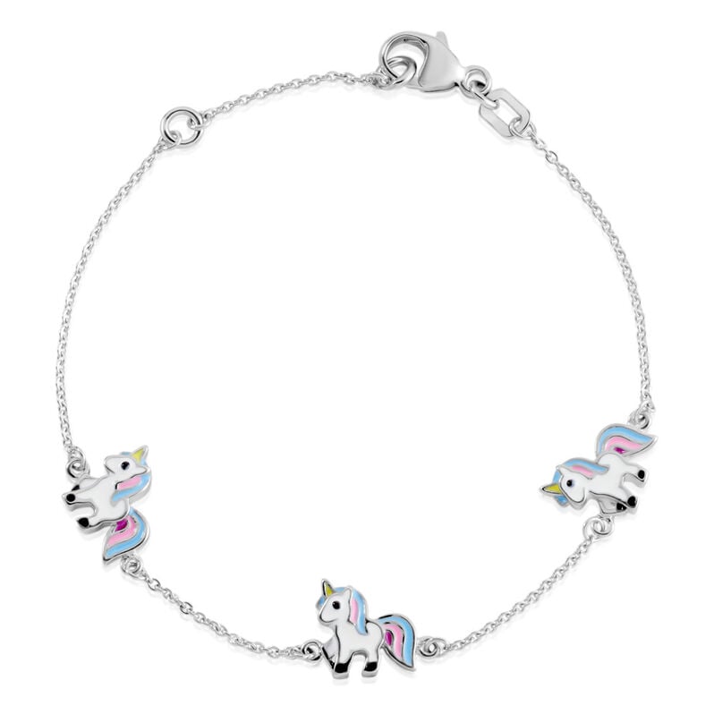 AADHYA Kinder Armband Silber 925 Einhorn - Armb&auml;nder mit Anh&auml;nger Kinder | OROVIVO