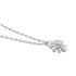 LORINA Damen Collier Silber Silber 925 Zirkonia Wei&szlig; Blume