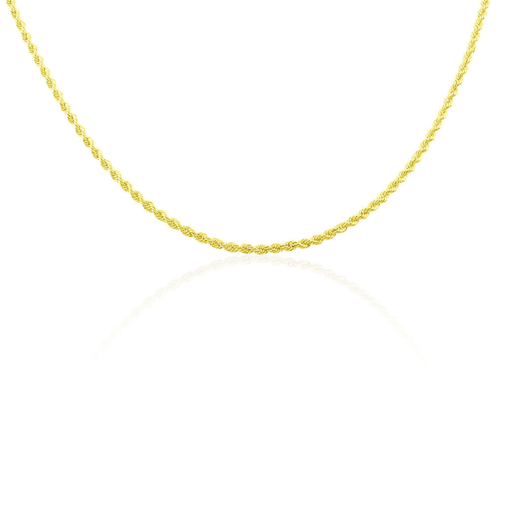 Damen Kordelkette Gold 375  - Halsketten Damen | OROVIVO