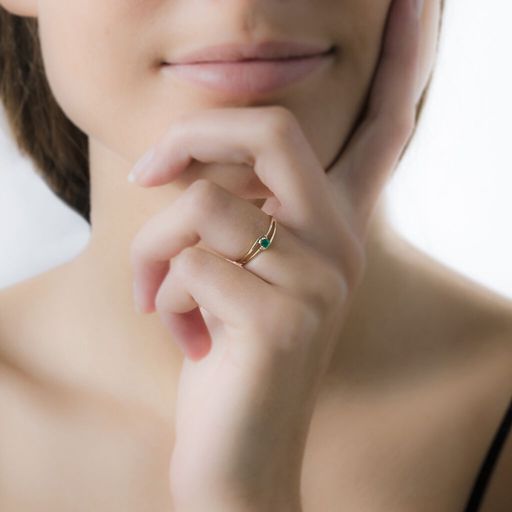 Bague Or Et Agate - Spannringe Damen | OROVIVO