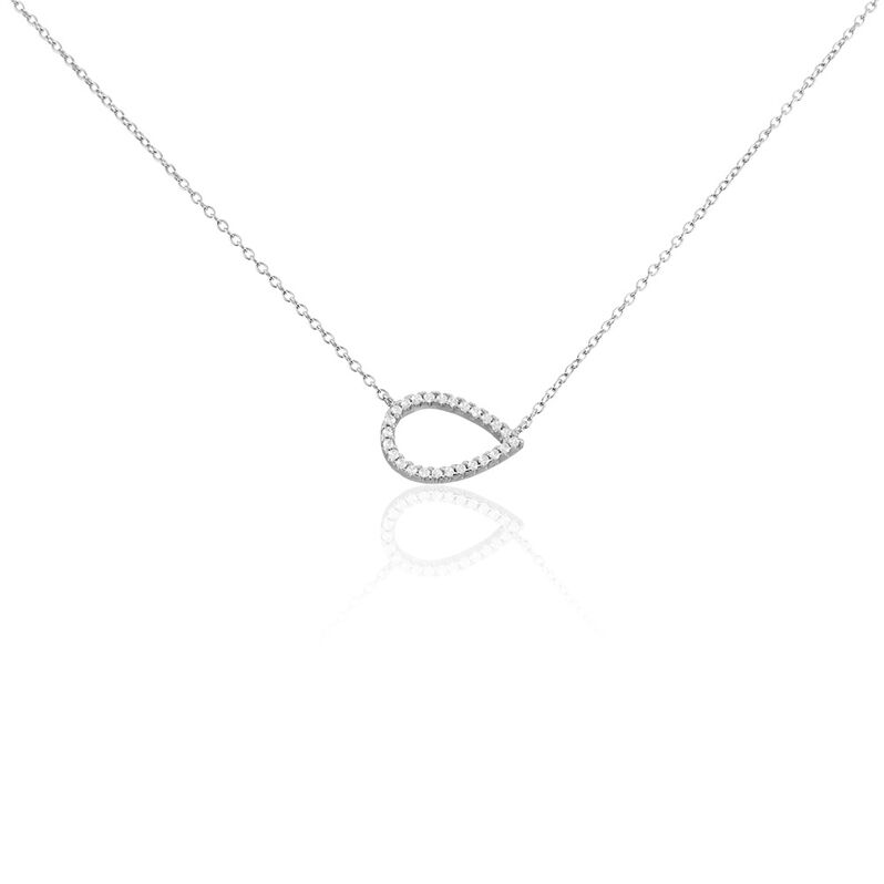 Collier Gisberte Argent Rhodié Oxyde - Spannringe Damen | OROVIVO
