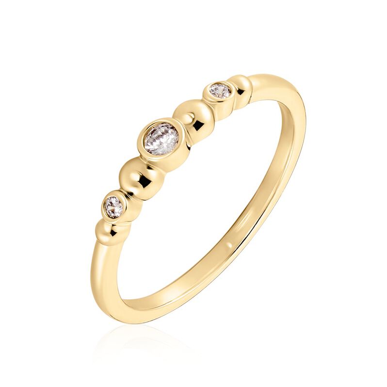 Damen Ring Vergoldet Zirkonia Maleah  - Ringe mit Stein Damen | OROVIVO