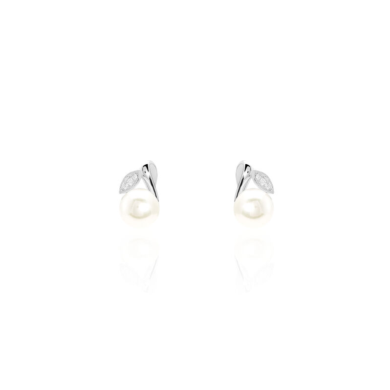 Boucles D'oreilles Argent Perle Culture - Spannringe Damen | OROVIVO
