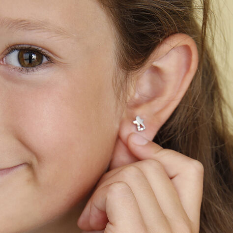 Kinder Ohrstecker Silber 925 Zirkonia Engel - Ohrstecker Kinder | OROVIVO