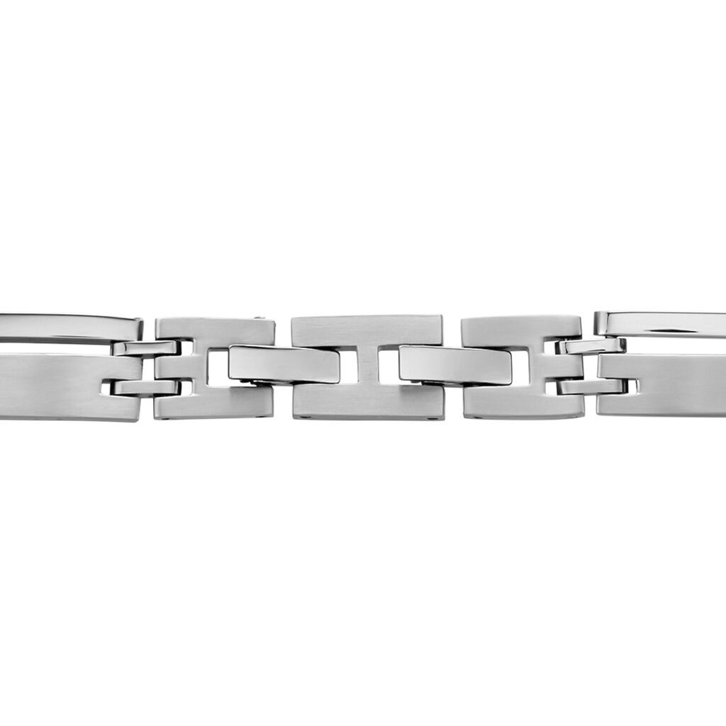Herren Armband Edelstahl B 10 mm