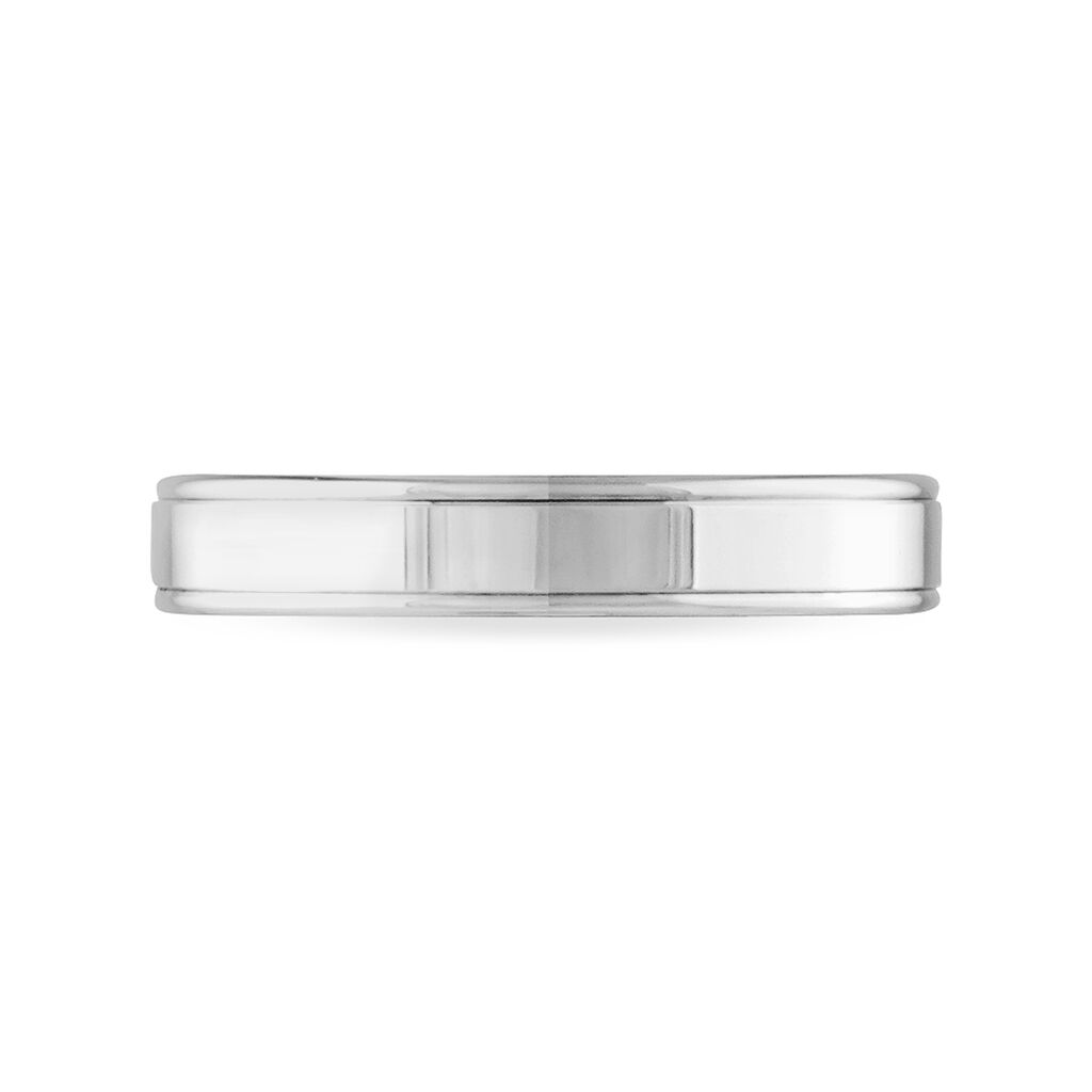 Alliance Beatrice Ruban Plat Or Blanc - Spannringe Familie | OROVIVO