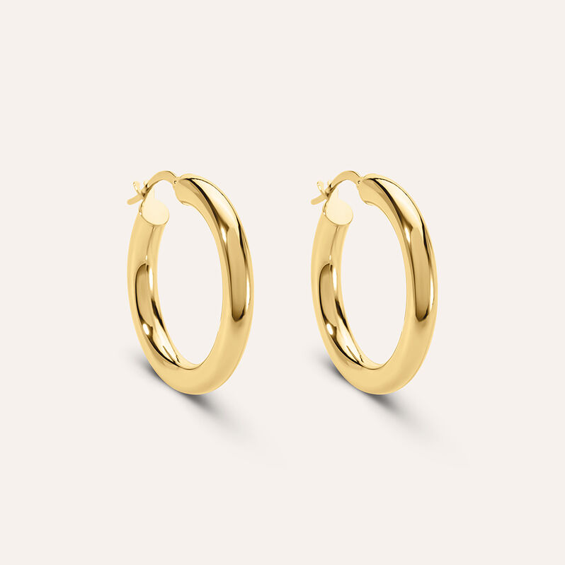 Orecchini A Cerchio Toujours Oro Giallo - Spannringe Damen | OROVIVO