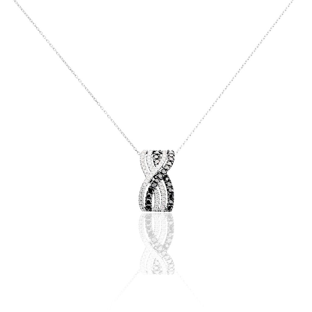 Collier Julianne Or Blanc Diamant - Spannringe Damen | OROVIVO