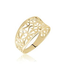 Damenring Messing Gold Vergoldet Ornamente Vili - Ringe Damen | OROVIVO
