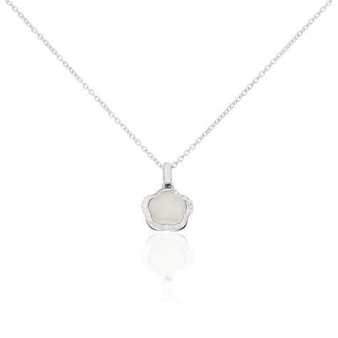 Damen Halskette Silber 925 Zirkonia Mondstein - Halsketten Damen | OROVIVO