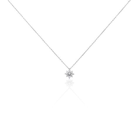 Damen Halskette Silber 925 Zirkonia Blume Lorina - Halsketten Damen | OROVIVO