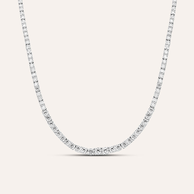 Collana Tennis Silver Elegance Argento Rodiato Cubic Zirconia - Spannringe Damen | OROVIVO