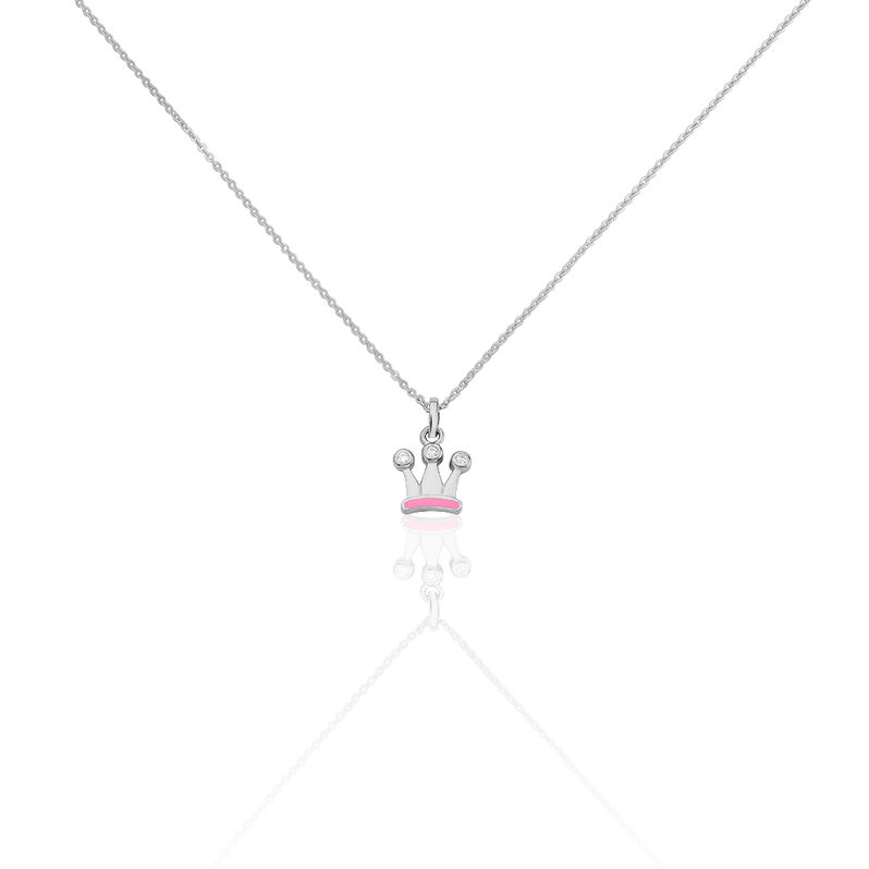 Kinder Halskette Silber 925 Zirkonia Krone - Halsketten Kinder | OROVIVO