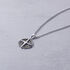 KOMPASS Herren Collier Silber 925 Achteck