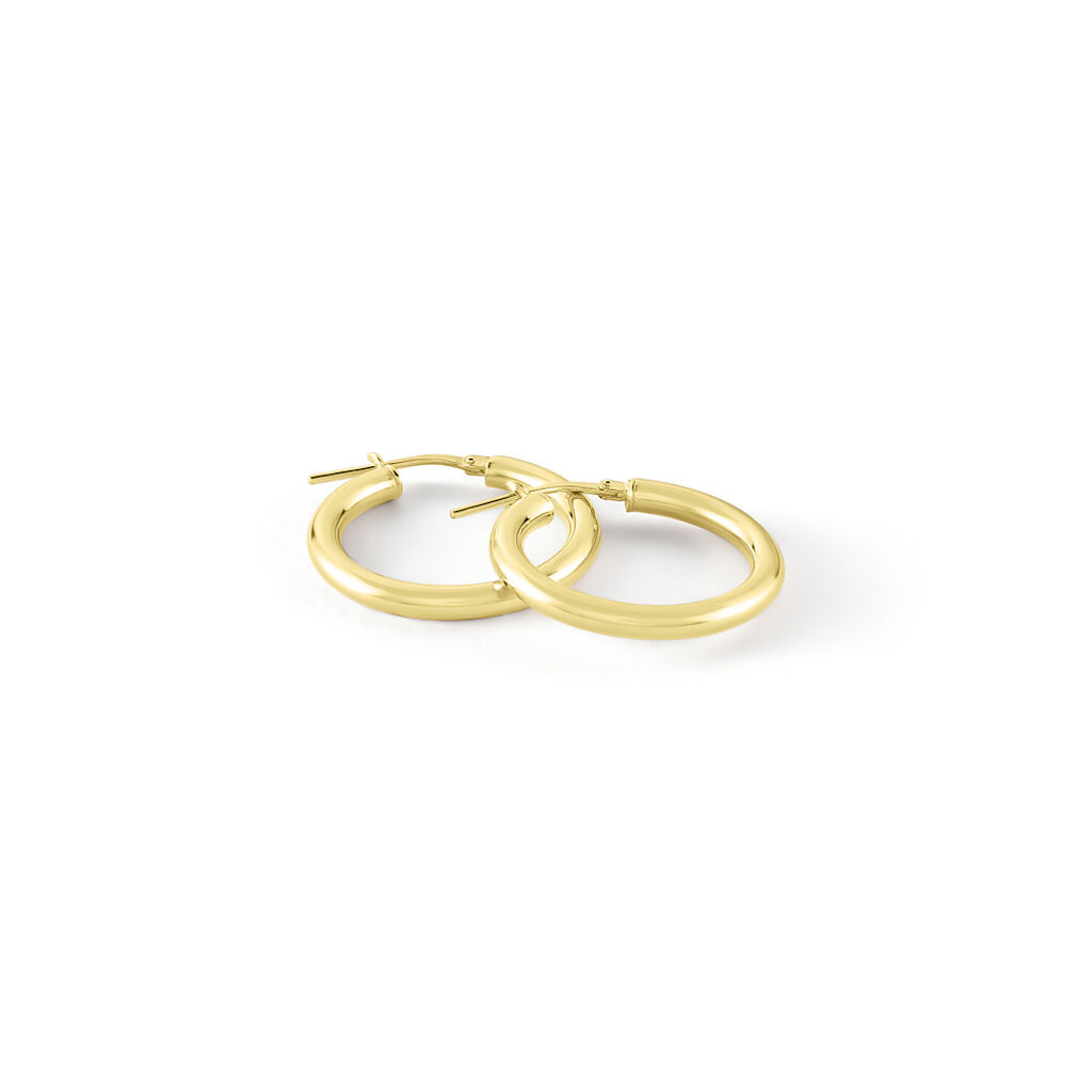 JOLANDA Damen Creolen Silber vergoldet 925 - Creolen Damen | OROVIVO