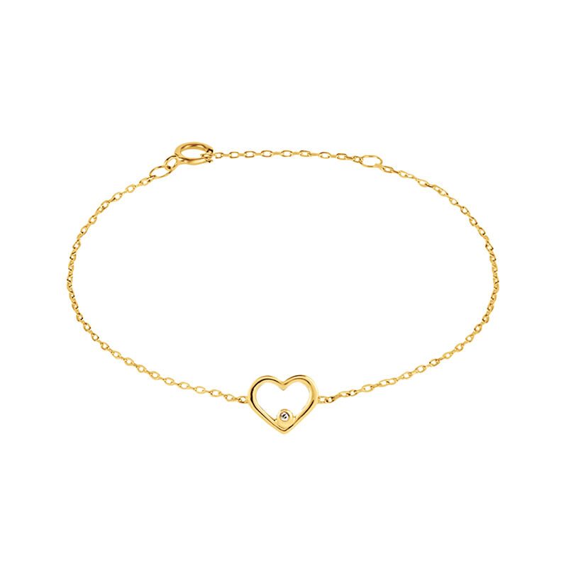 Bracciale Mon Petit Oro Giallo Diamante - Spannringe Kinder | OROVIVO
