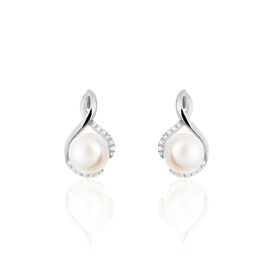 Damen Perlenohrringe Silber 925 Zuchtperlen - Ohrringe Damen | OROVIVO