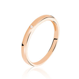 Damenring Roségold 375 Diamant 0,007ct Elisia - Eheringe Damen | OROVIVO
