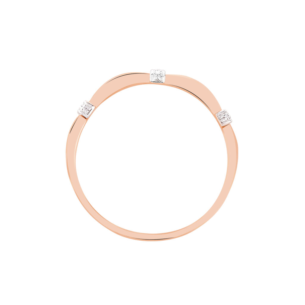 Bague Or Rose Lisa Diamants - Spannringe Damen | OROVIVO