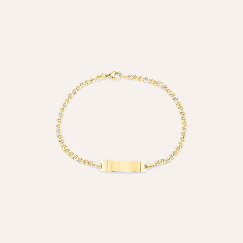 Bracciale Con Targhetta Religious Gold Oro Giallo - Spannringe Kinder | OROVIVO