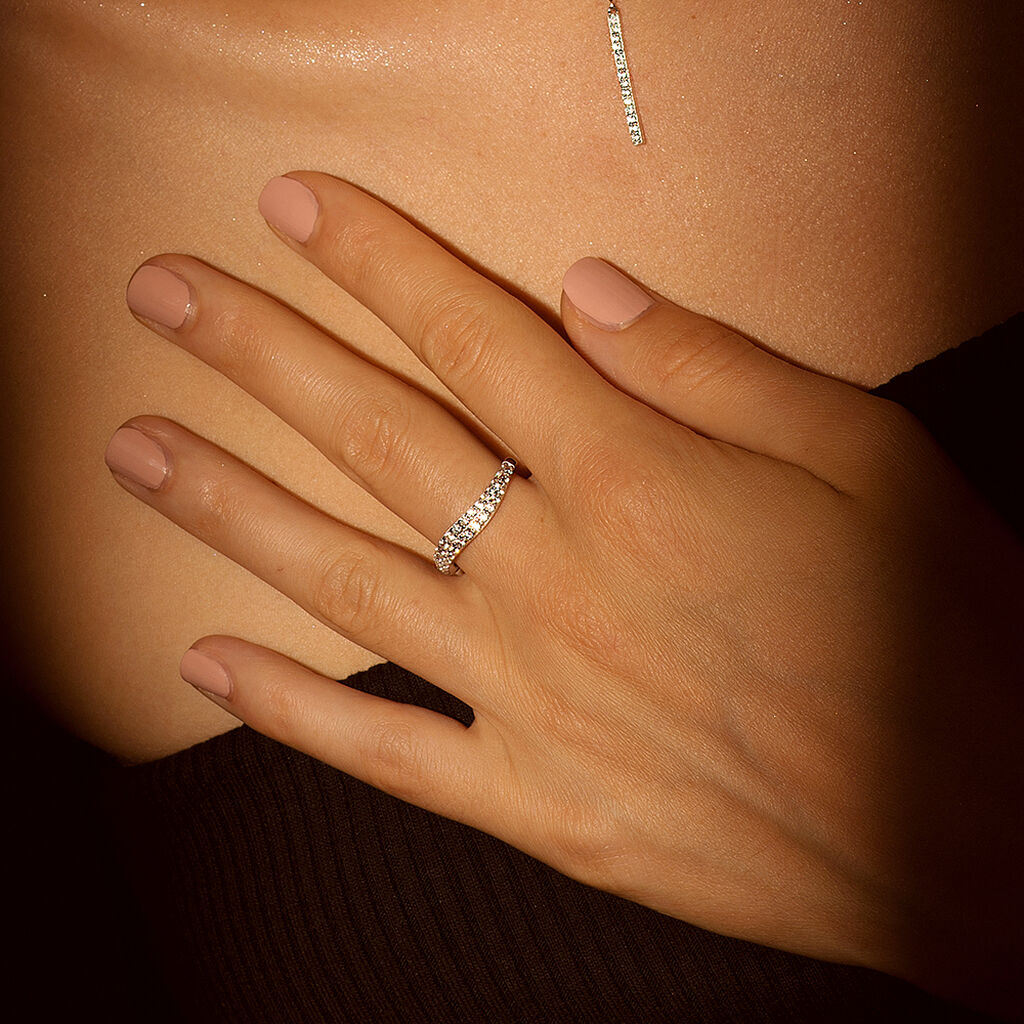Damenring Silber 925 Zirkonia - Ringe mit Stein Damen | OROVIVO