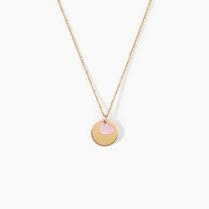 Collier Or Jaune Cleomelia Cœur - Spannringe Kinder | OROVIVO