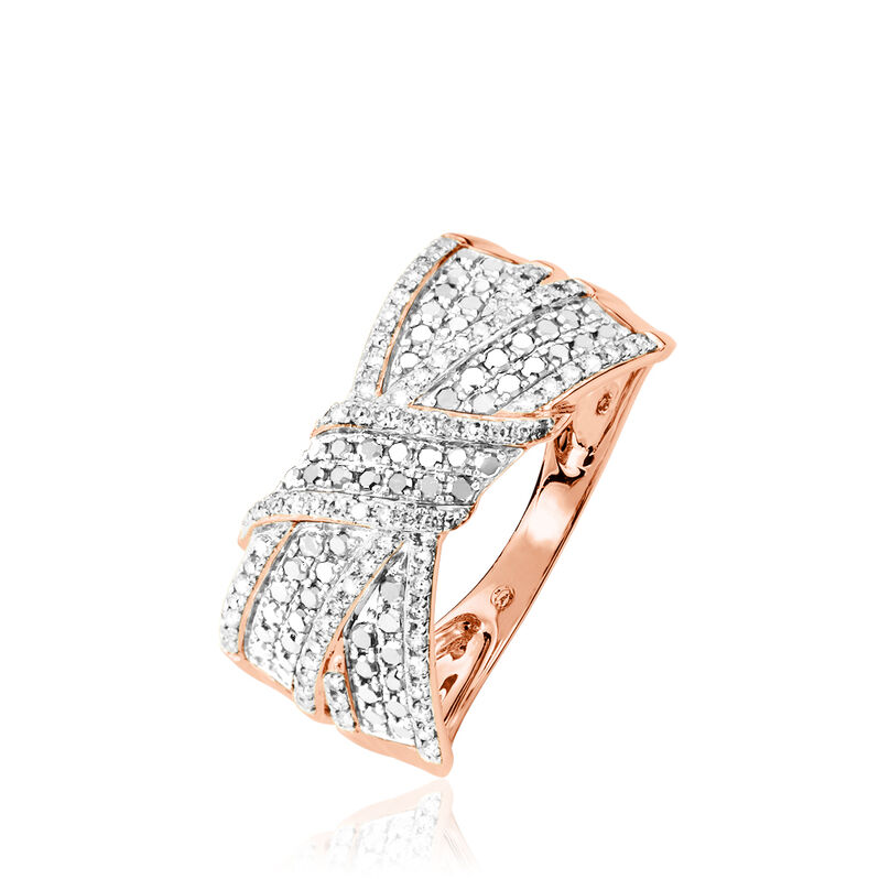 Bague Agnes Or Rose Diamant - Spannringe Damen | OROVIVO