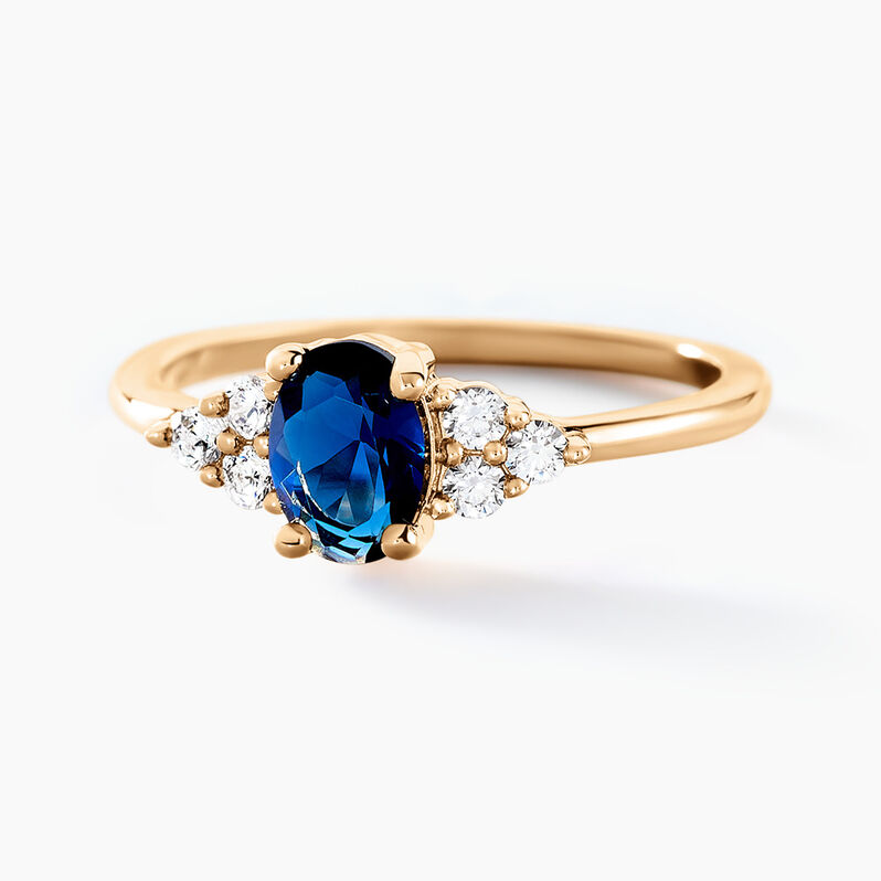 Bague Inara Plaqué Or Doré Oxyde De Zirconium - Spannringe Damen | OROVIVO