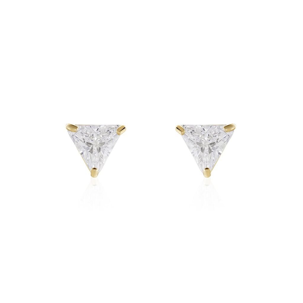 Thumbnail - Damen Ohrstecker Gold 375 Zirkonia , Ohrstecker mit Stein