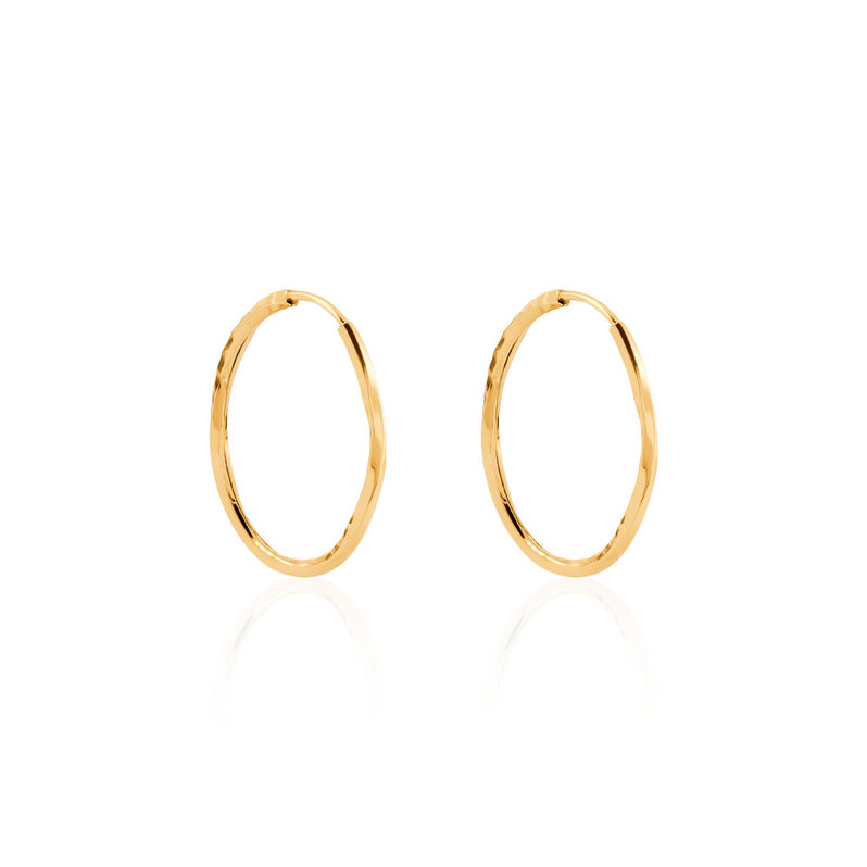 JUSTINE Damen Creolen Gold 375 (9 Karat) - Creolen Damen | OROVIVO