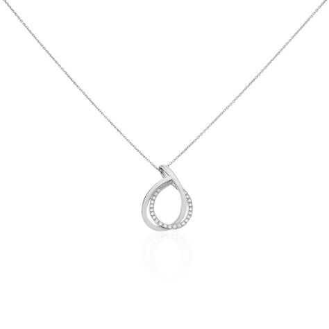 Damen Halskette Silber 925 rhodiniert Zirkonia - Halsketten Damen | OROVIVO