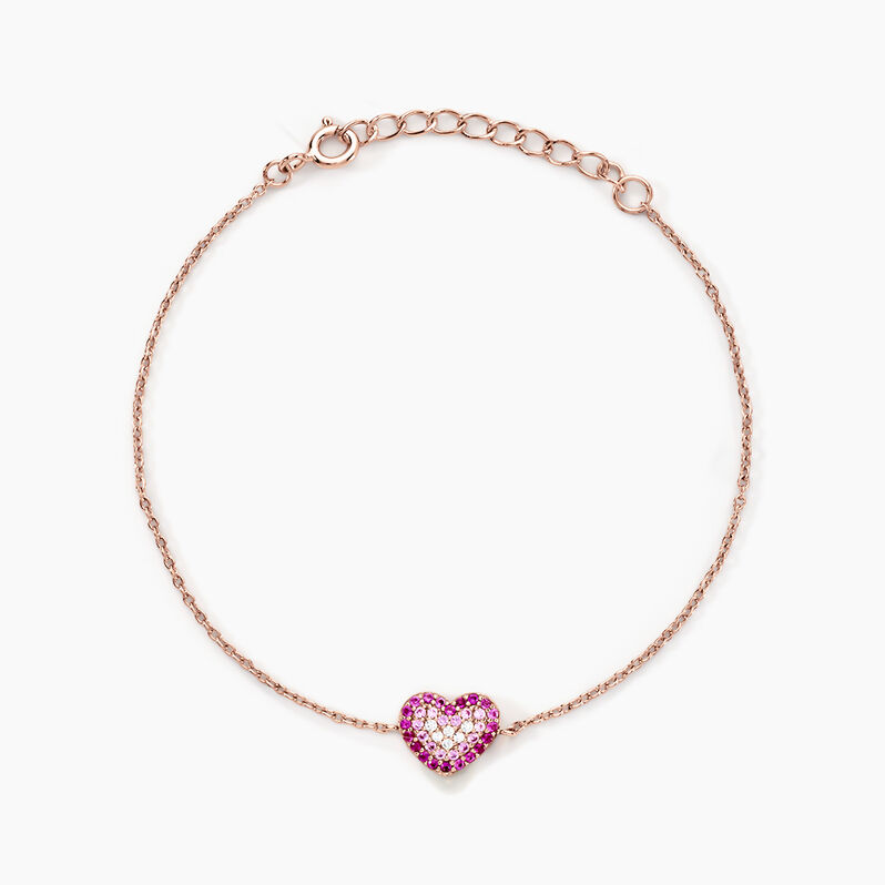 Bracelet Bliss Argent Rose Oxyde De Zirconium - Spannringe Damen | OROVIVO