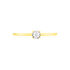 Illusion Damen Ring Gold 375 (9 Karat) Diamant Wei&szlig; 0,08 ct