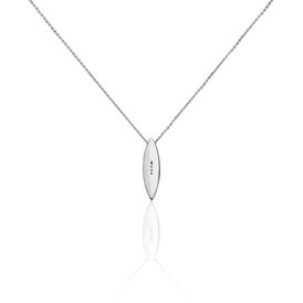 Damen Halskette Silber 925 Diamanten 0,009ct - Ketten mit Anhänger  | OROVIVO