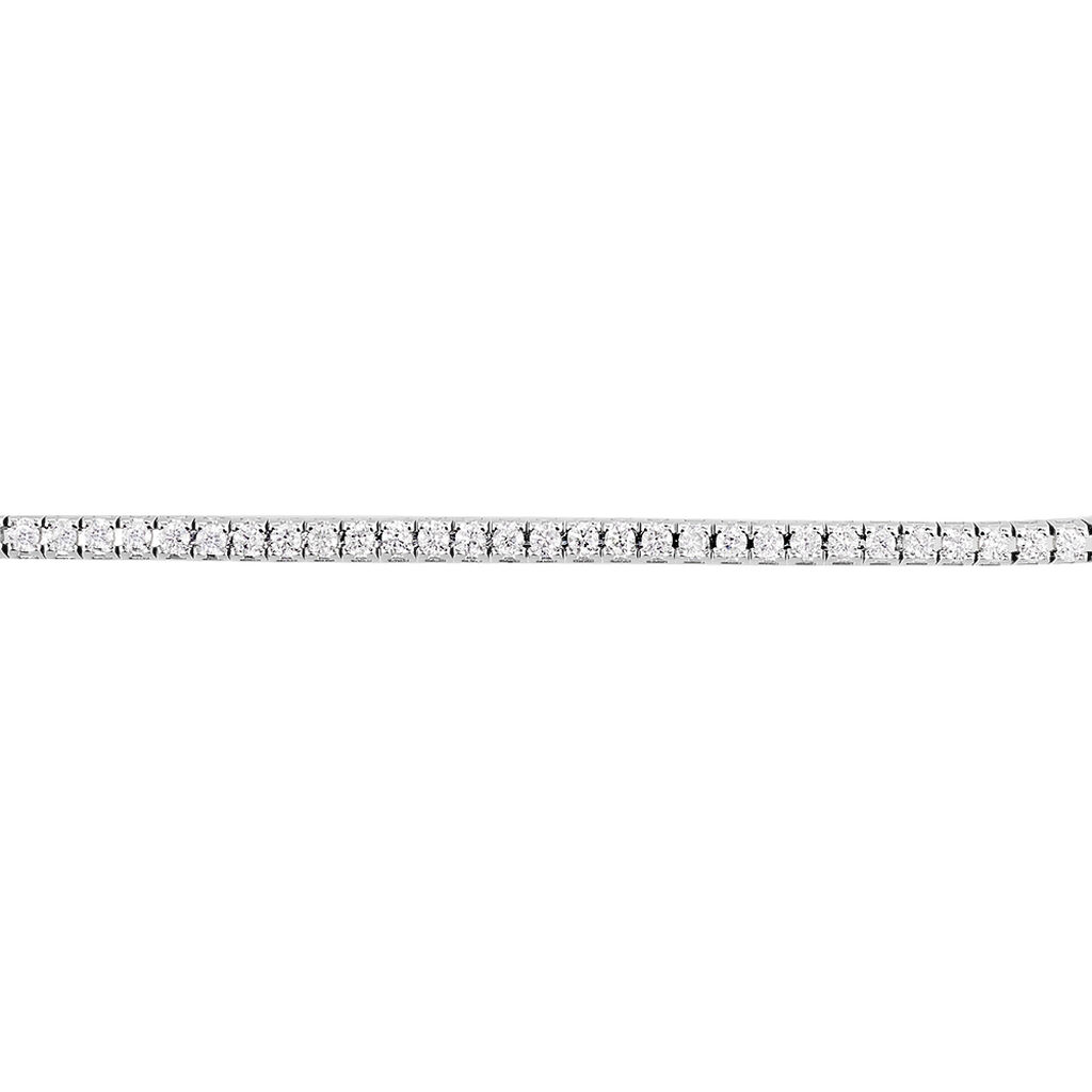 Bracelet Moscou Or Blanc Diamant - Spannringe Damen | OROVIVO