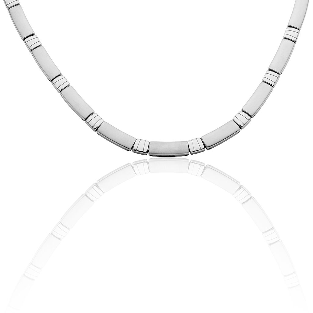 LENI 1 Damen Collier Edelstahl, Collier ohne Stein